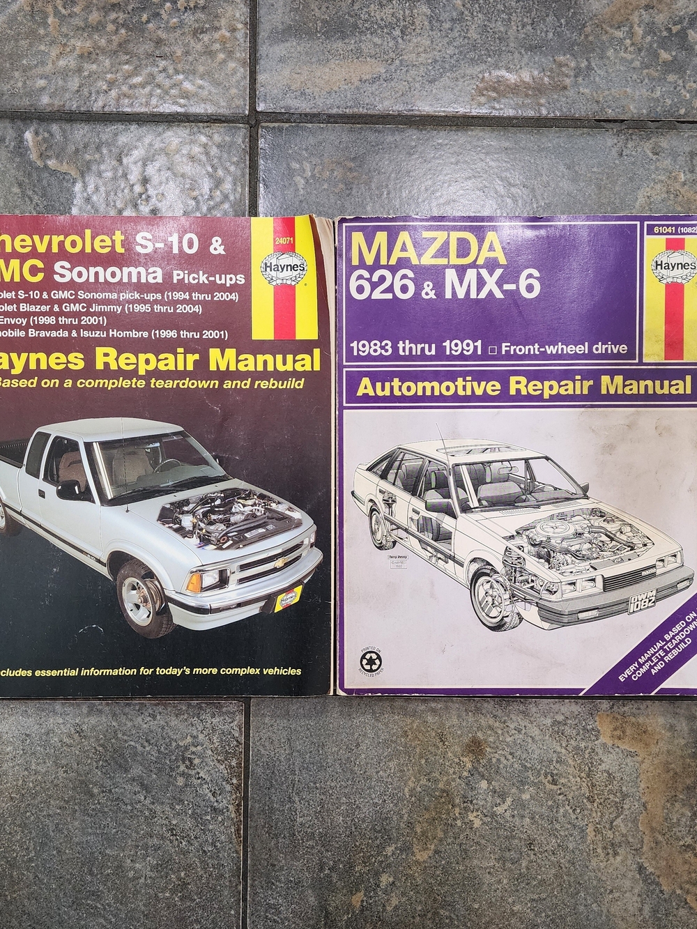 Haynes Automotive Repair Manual Lot Of 2 Paperback Books- Chevrolet GMC Mazda